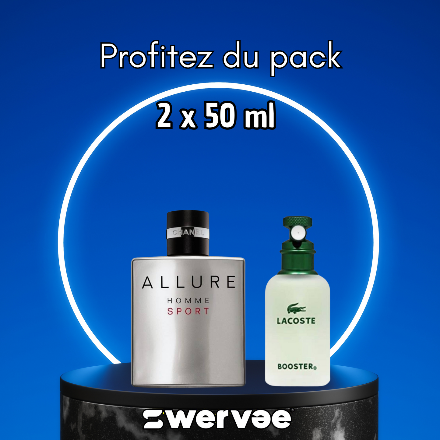 2= Lacoste Booster + Chanel Allure Sport Homme (Pack 50ml+50ml)