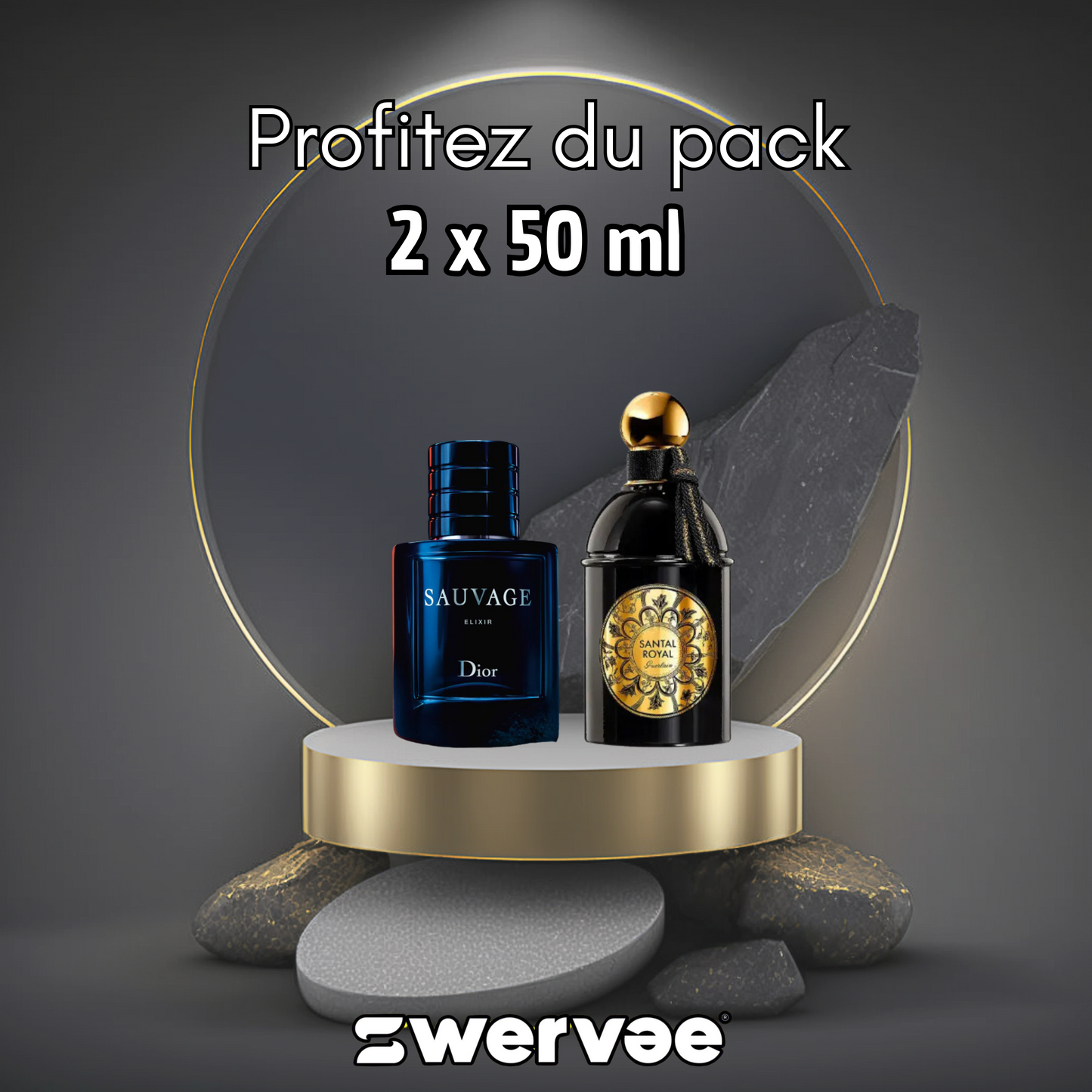 2= Dior Sauvage Élixir + Santal Royal Guerlain (Pack 50ml+50ml)