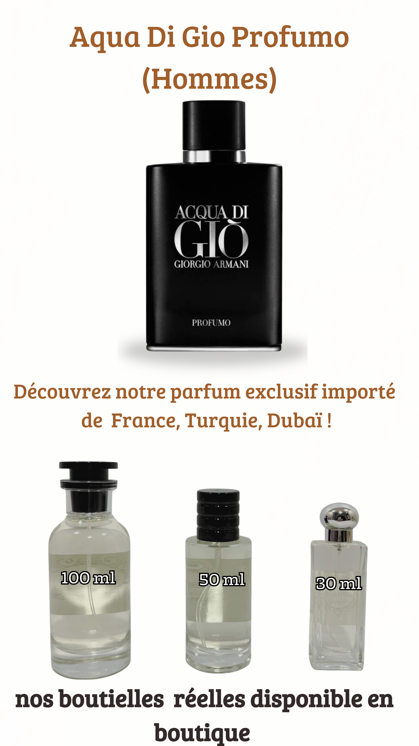 3=Aqua Di Gio Profumo + Chanel Allure Sport Homme + Louis Vuitton Imagination (Pack 50ml+50ml+ 50ml)