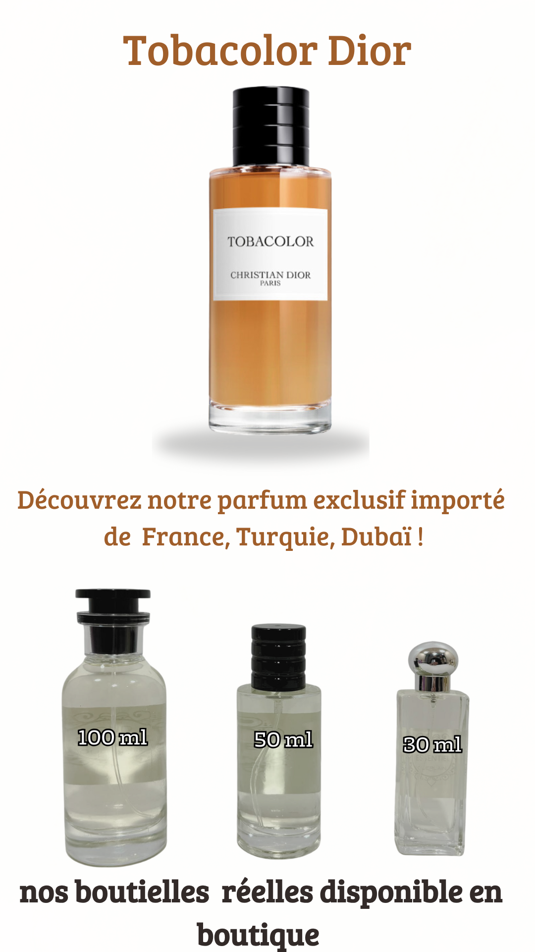 3= Nishane Hacivat + Xerjoff Naxos+ Tobacolor Dior (Pack 50ml+50ml+ 50ml)