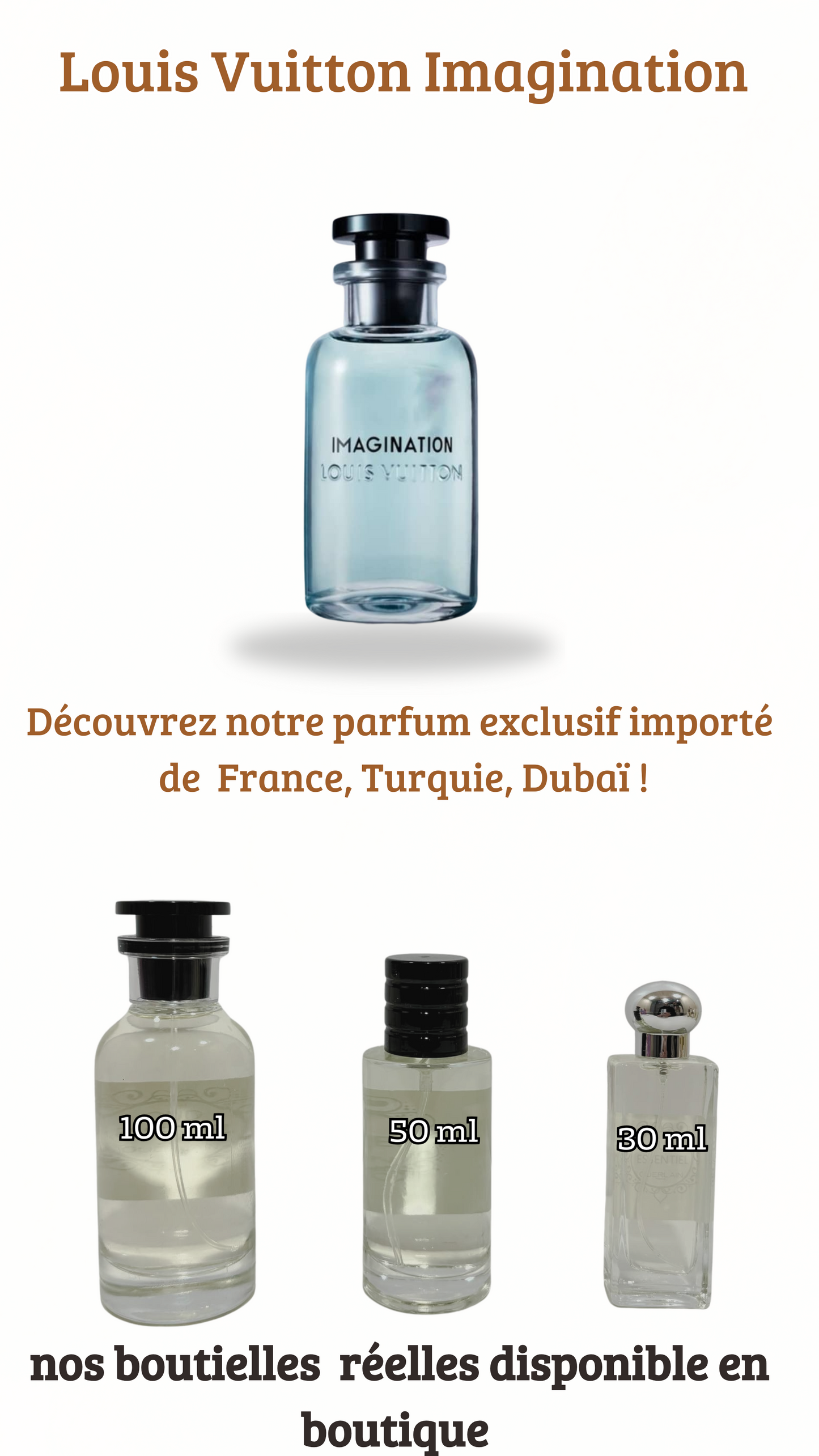 3= LV Imagination + Sauvage Élixir + Fahrenheit (Pack 50ml+50ml+ 50ml)