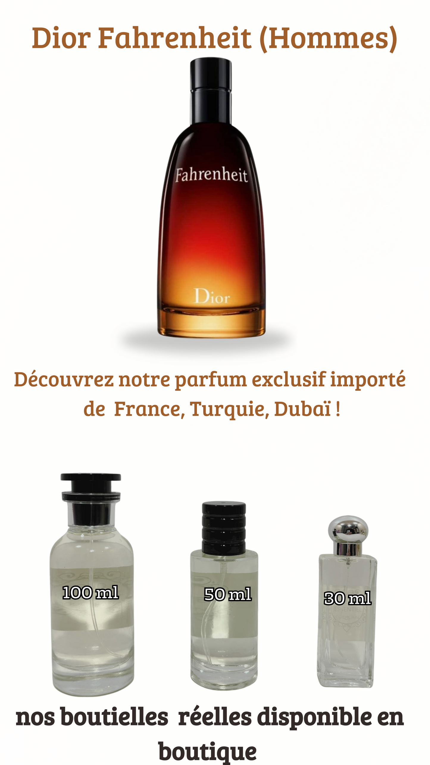3=Tom Ford Tobacco Vanille+ Dior Fahrenheit+ Santal Royal Guerlain (Pack 50ml+50ml+ 50ml)