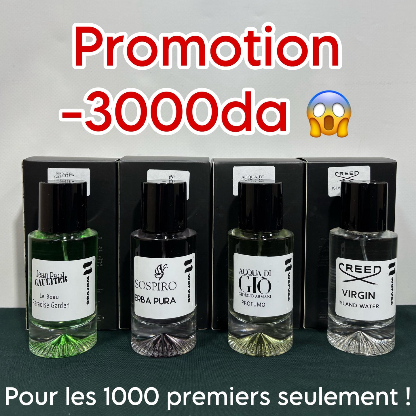 CREED Virgin Island+AQUA DI GIO+Sospiro+Le Beau Paradise - 🚨 PROMO -3000da 😱
