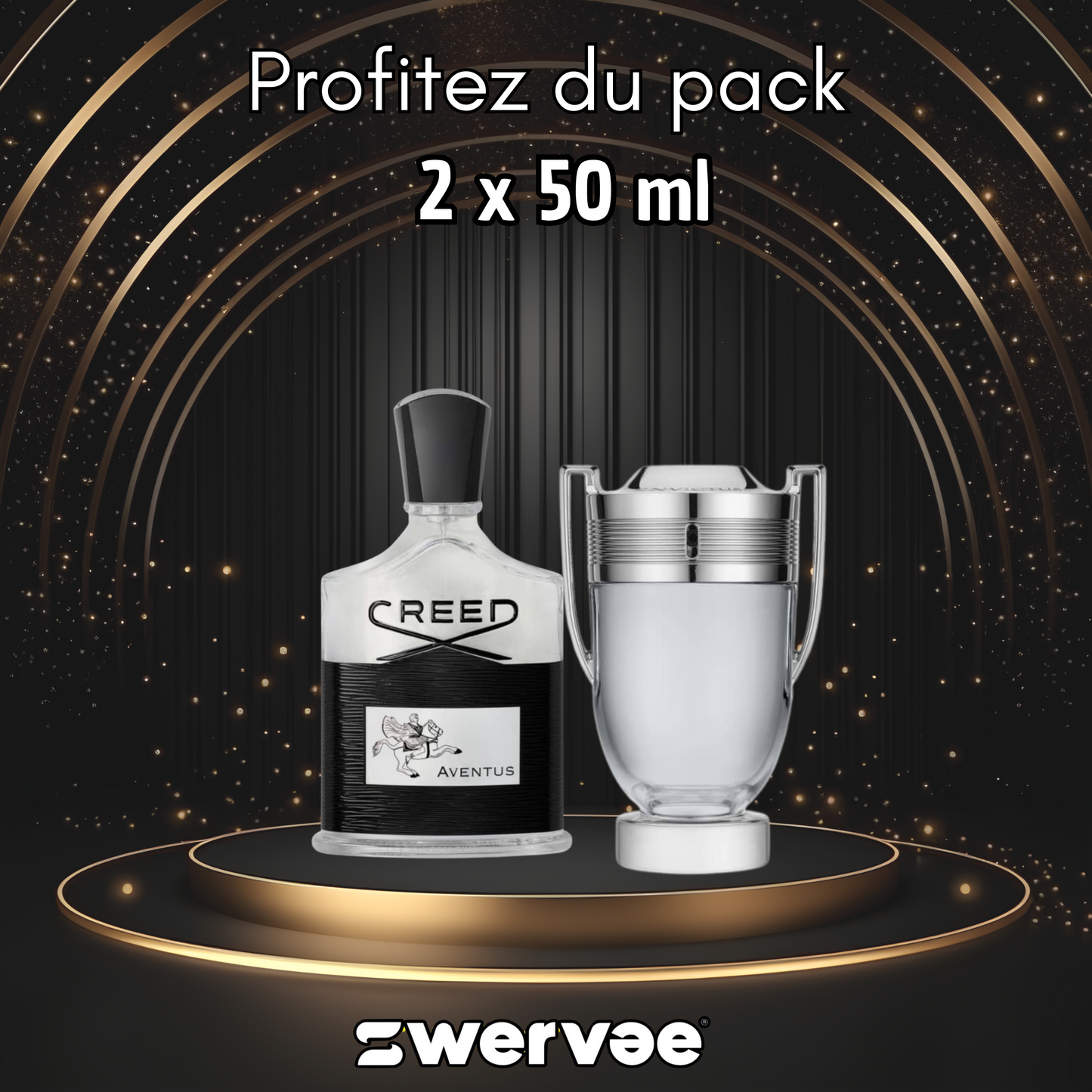 2= Creed Aventus + Paco Rabanne Invictus(Pack 50ml+50ml)