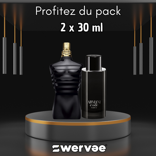 2= Armani Code + Jean Paul Gaultier Le Mâle Élixir  (Pack 30ml+30ml)