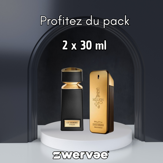 2=Paco Rabanne 1 Million X Pac-Man + BVLGARI Tygar   (Pack 30ml+30ml)