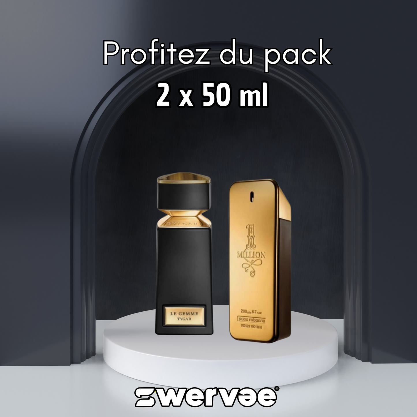 2=  Paco Rabanne 1 Million X Pac-Man + BVLGARI Tygar (Pack 50ml+50ml)