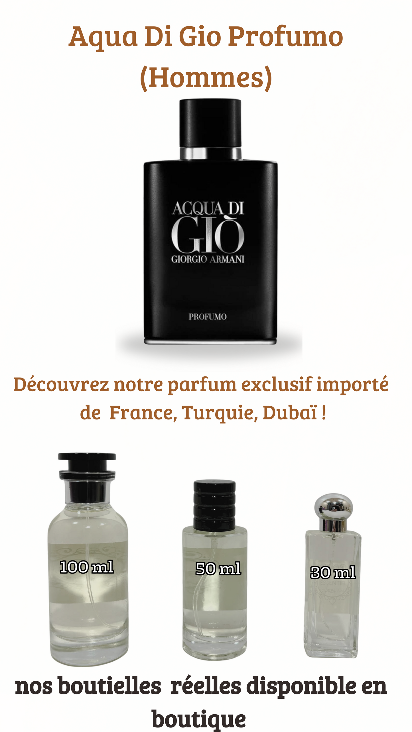 3=Aqua Di Gio Profumo + Chanel Allure Sport Homme + Louis Vuitton Imagination  (Pack 50ml+50ml+ 50ml)