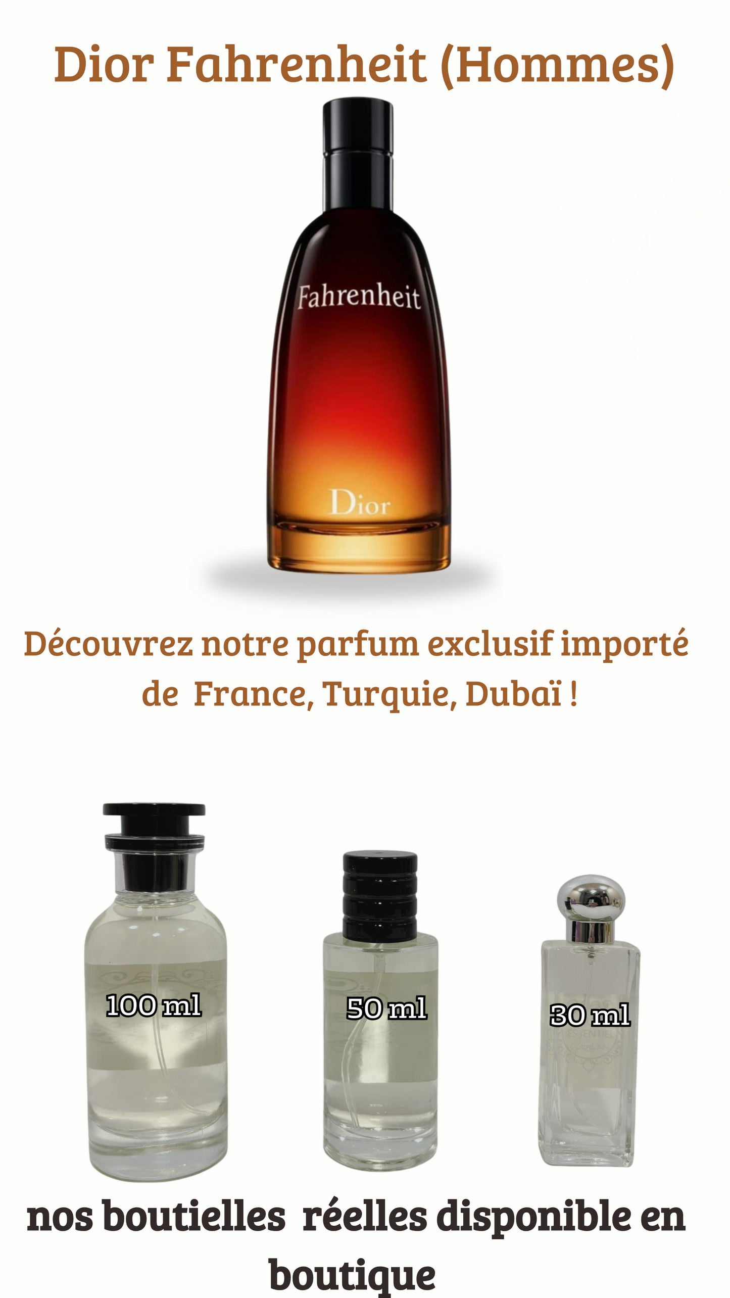 3= LV Imagination + Sauvage Élixir + Fahrenheit (Pack 50ml+50ml+ 50ml)