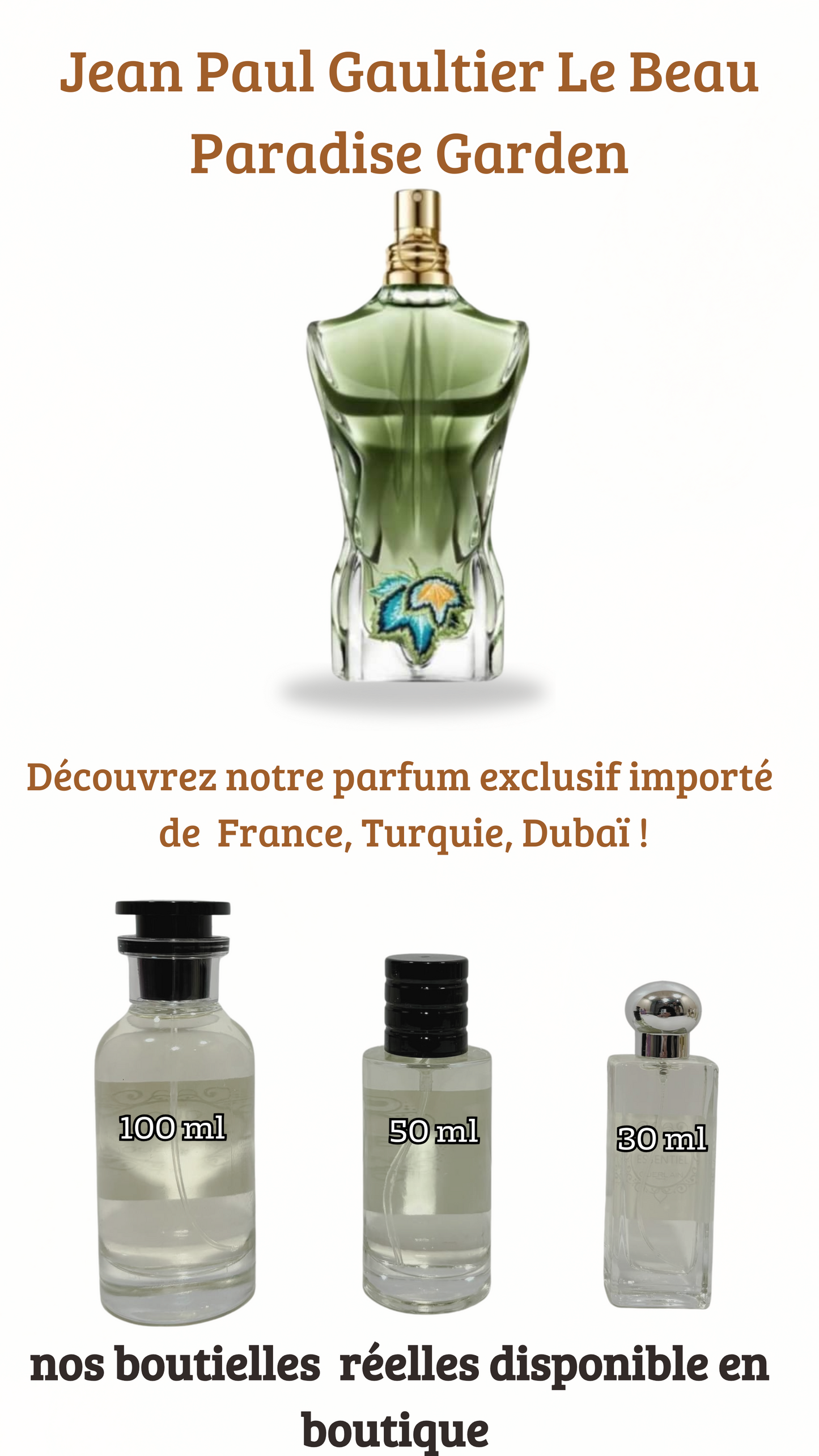 2=  Jean Paul Gaultier Le Beau Paradise Garden + Jean Paul Gaultier Ultra Male  (Pack 50ml+50ml)