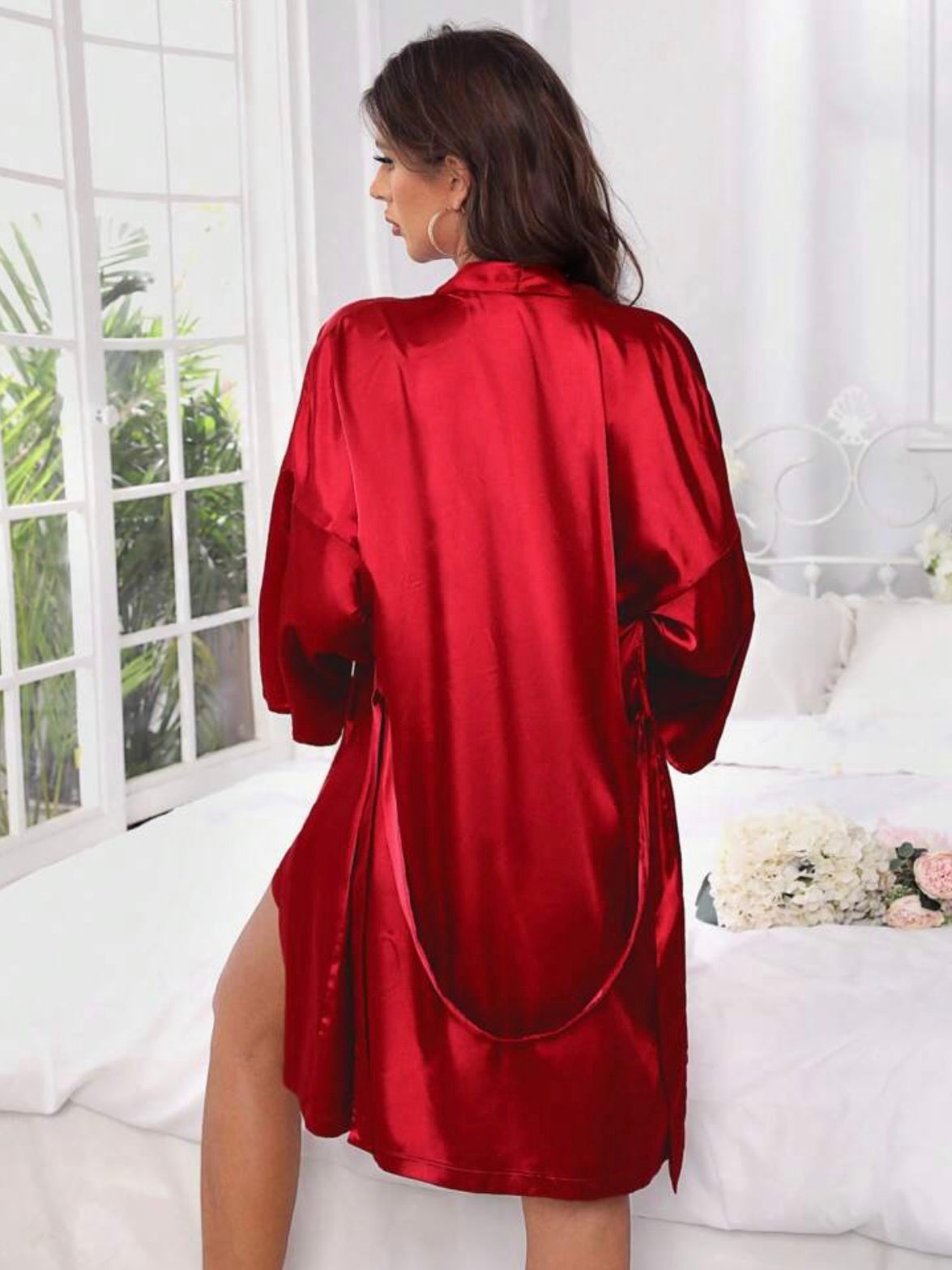 Red Satin Nightdress (SHEIN)