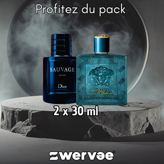 2: Sauvage Élixir + Versace Eros (Pack 30ml+30ml)