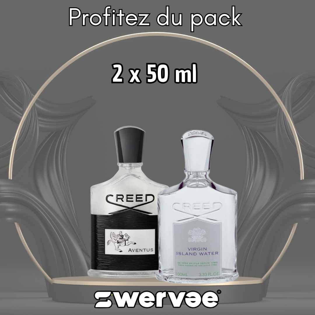 2= Creed Virgin Island + Aventus (Pack 50ml+50ml)